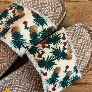 Muk Luks Pineapple Slides